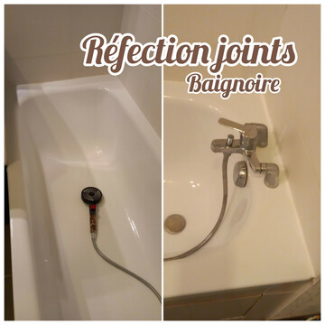 Réfection joints : Baignoire